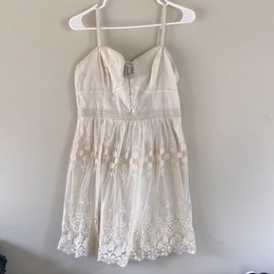 Juniors size medium ivory lace dress